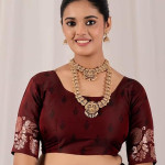 Banarasi Inspired Two Tone Floral Zari Saree