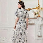 Women's Printed Multicolor Dress For Vacation Wear