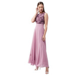 Lavender Sleeveless Regular Dress For Women Occasions