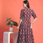 Flared Maxi Dress For Women Traditional Fashion Style