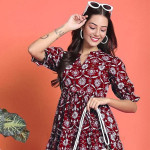 Flared Maxi Dress For Women Traditional Fashion Style