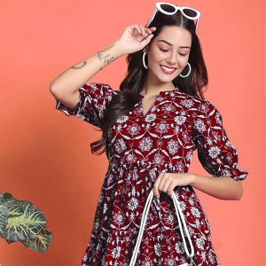 Flared Maxi Dress For Women Traditional Fashion Style