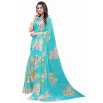 Pochampally Inspired Printed Georgette Saree Collection